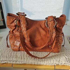 KOOBA Sienna Whipstitch Leather Handbag